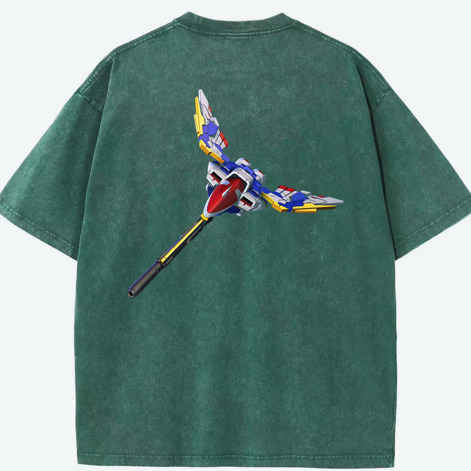 （画像用） 機動戦士ガンダム Mobile Suit Gundam 綿100% ヴィンテージ風 半袖Tシャツ（背面プリント）